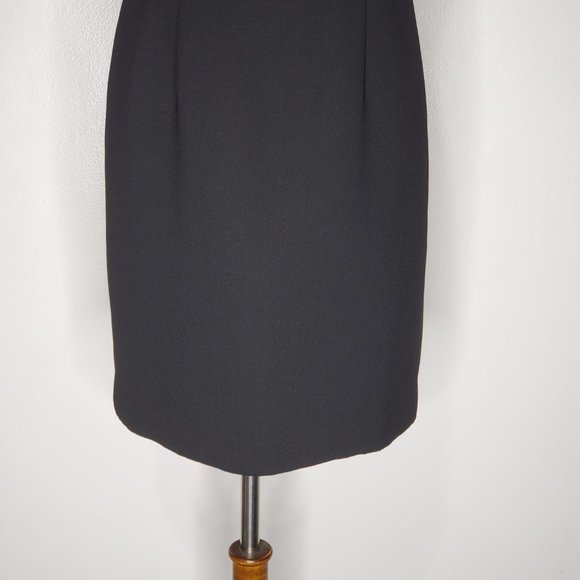 Villager Liz Claiborne Petite Classic Timeless Black Sleeveless Career Dress 4P - Picture 5 of 14